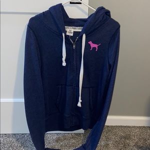 Victorias secret pink zip up sweatshirt